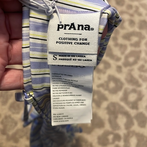 prAna VIVIENNE TOP Womens Bikini Top Small New - Picture 5 of 5
